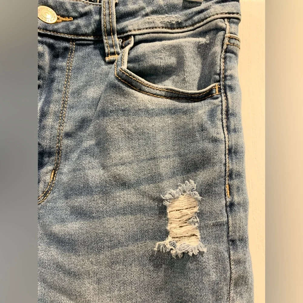 AEO AMERICAN EAGLE OUTFITTERS DISTRESS RIP jeans women’s size 8 - Picture 14 of 17